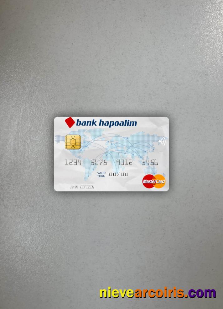 Israel Bank Hapoalim mastercard photolook